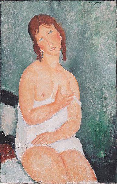 Amedeo Modigliani Junge Frau im Hemd china oil painting image